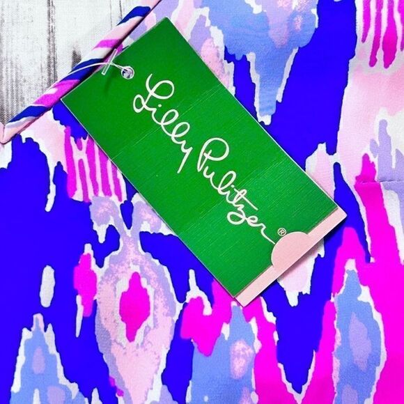 Lilly Pulitzer Lela Silk Dress One Too Many - Picture 11 of 12